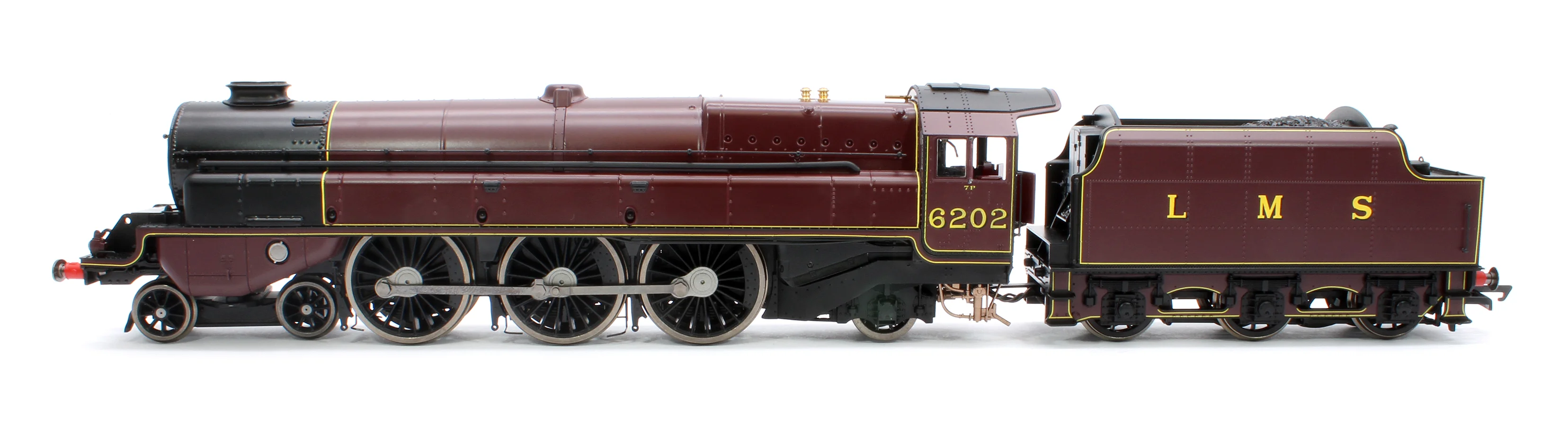 Princess Royal Class 'The Turbomotive' 4-6-2 LMS Crimson Lake 6202 Steam Locomotive - Image 5
