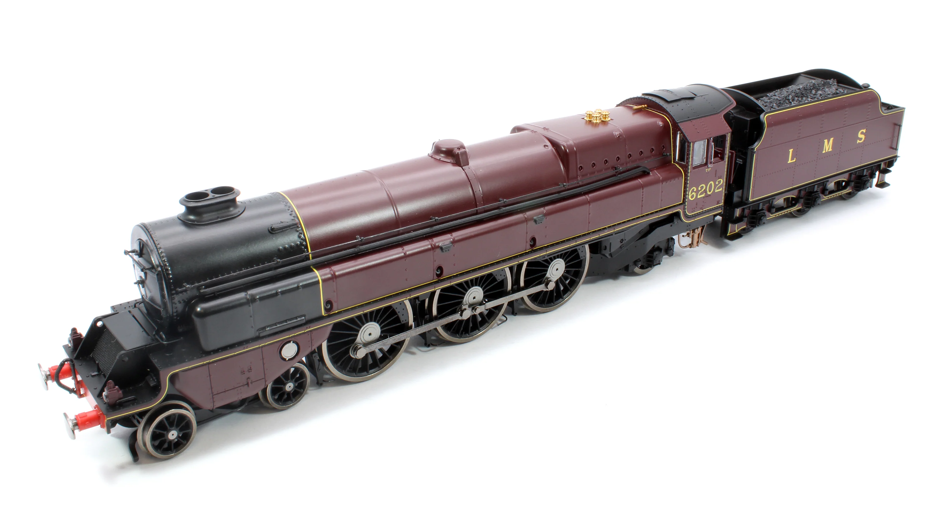 Princess Royal Class 'The Turbomotive' 4-6-2 LMS Crimson Lake 6202 Steam Locomotive - Image 9