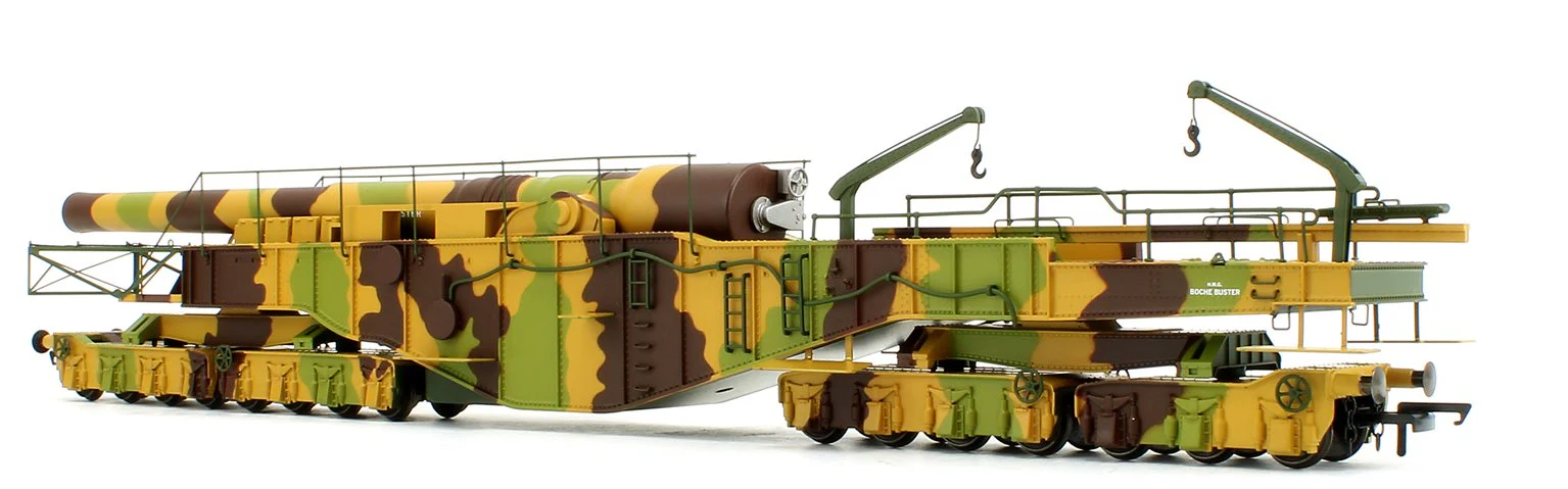 Pre-Owned Rail Gun Pack - WWI Boche Buster Camouflage Railgun with ROD 2330 Khaki 0-6-0 Dean Goods Locomotive - Image 8