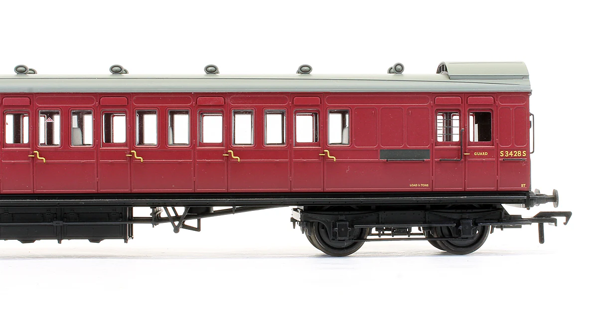 Pre-Owned SE&CR 60' Birdcage Brake Third Coach BR Crimson 'S5468S' - Image 3