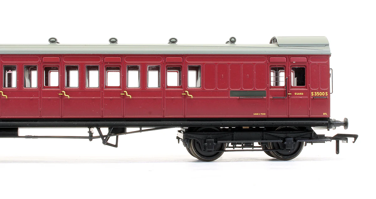 Pre-Owned SE&CR 60' Birdcage Brake Third Lavatory Coach BR Crimson 'S3500S' - Image 3