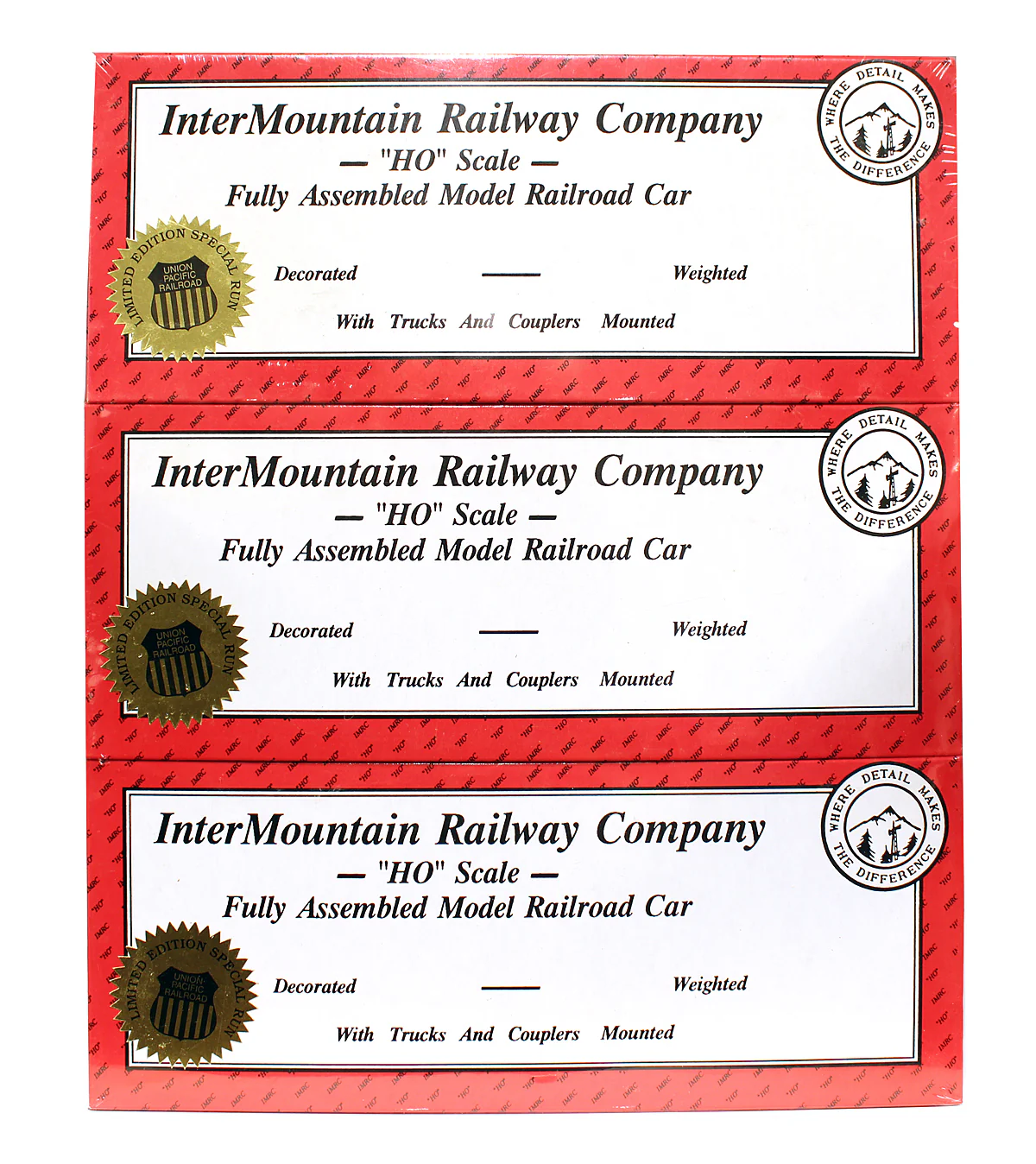 1021-3C Pre-Owned Set Of 3 Union Pacific Pullman Standard PS-2 4750 Hopper Cars