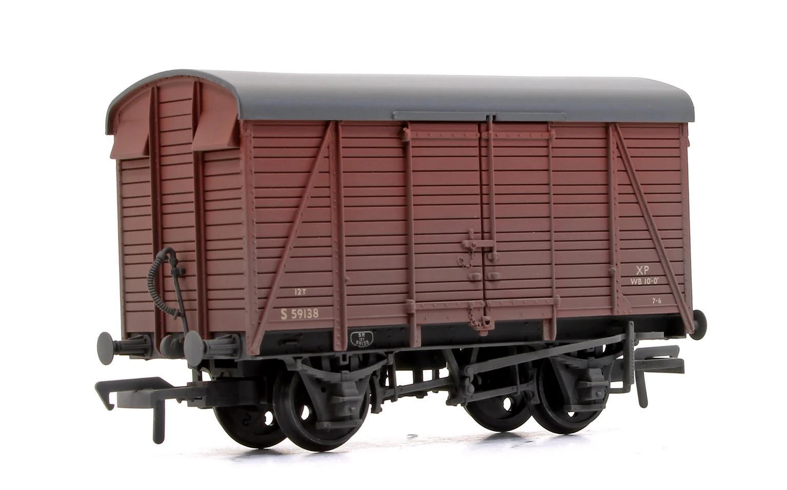 Pre-Owned SR 12T 2+2 Planked Ventilated Van BR Bauxite (Early) 59138 - Weathered
