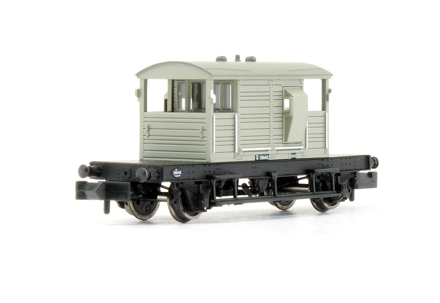 Pre-Owned SR Pill Box Brake Van BR Grey 'S 55642' - Image 2