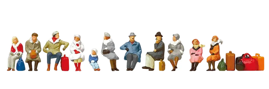 Seated Passengers Winter Clothes (11) Exclusive Figure Set