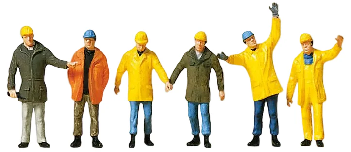 Workers in Protective Clothing (6) Exclusive Figure Set
