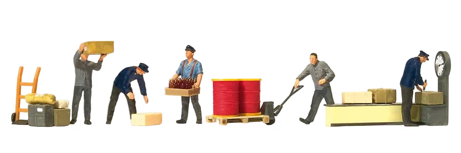 At the Freight Depot Scene (5) Exclusive Figure Set