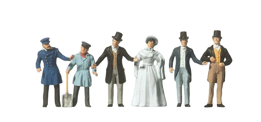 Loco Driver/Stoker/Passengers 1847 (6) Exclusive Figure Set