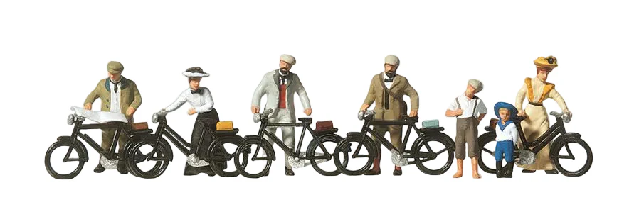 Standing Cyclists 1900 (7) Exclusive Figure Set