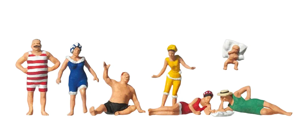 Bathing Persons 1900 (6) Exclusive Figure Set