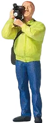 Man with Video Camera Figure