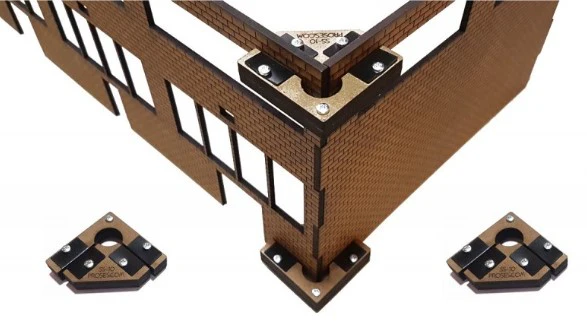 90 Degree "Snap & Glue" Large Scale Magnetic Set Squares (4 Pcs) - Image 2