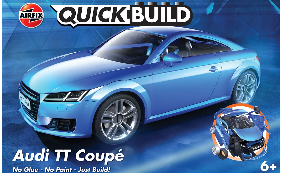 J6054 QUICKBUILD Audi TT Coupe - Blue Model Kit