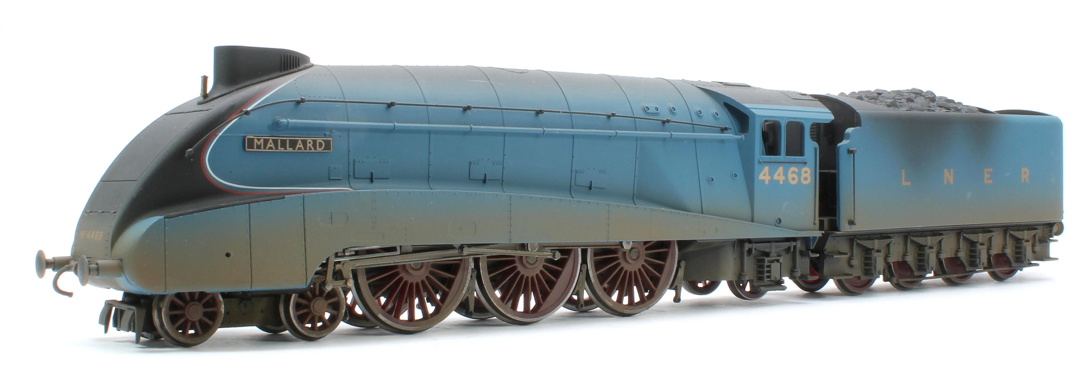R3371W Bespoke Weathered RailRoad A4 Class 4-6-2 4468 ‘Mallard’ LNER Garter Blue Steam Locomotive