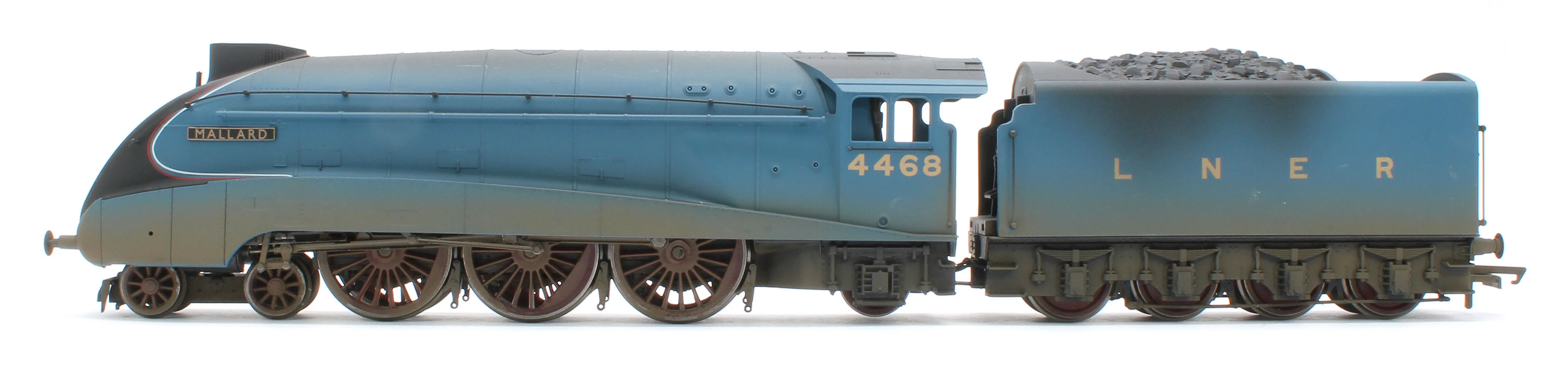 R3371W Bespoke Weathered RailRoad A4 Class 4-6-2 4468 ‘Mallard’ LNER Garter Blue Steam Locomotive - Image 2