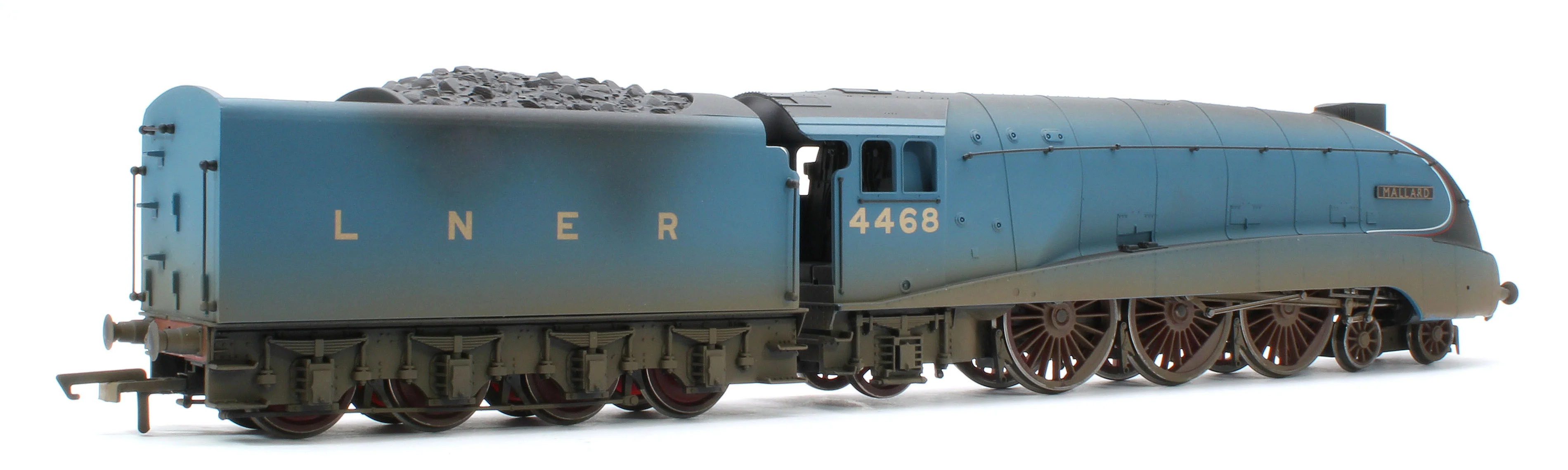 R3371W Bespoke Weathered RailRoad A4 Class 4-6-2 4468 ‘Mallard’ LNER Garter Blue Steam Locomotive - Image 4