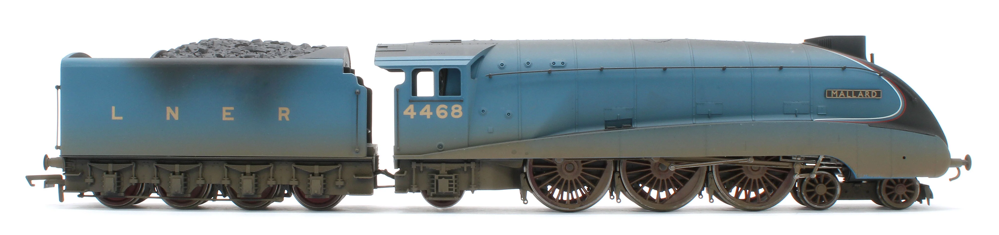 R3371W Bespoke Weathered RailRoad A4 Class 4-6-2 4468 ‘Mallard’ LNER Garter Blue Steam Locomotive - Image 5