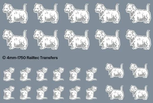 BR Highland terrier (Westie) Eastfield motifs Transfer