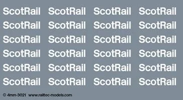 Coaching stock: white ScotRail brandings Transfer