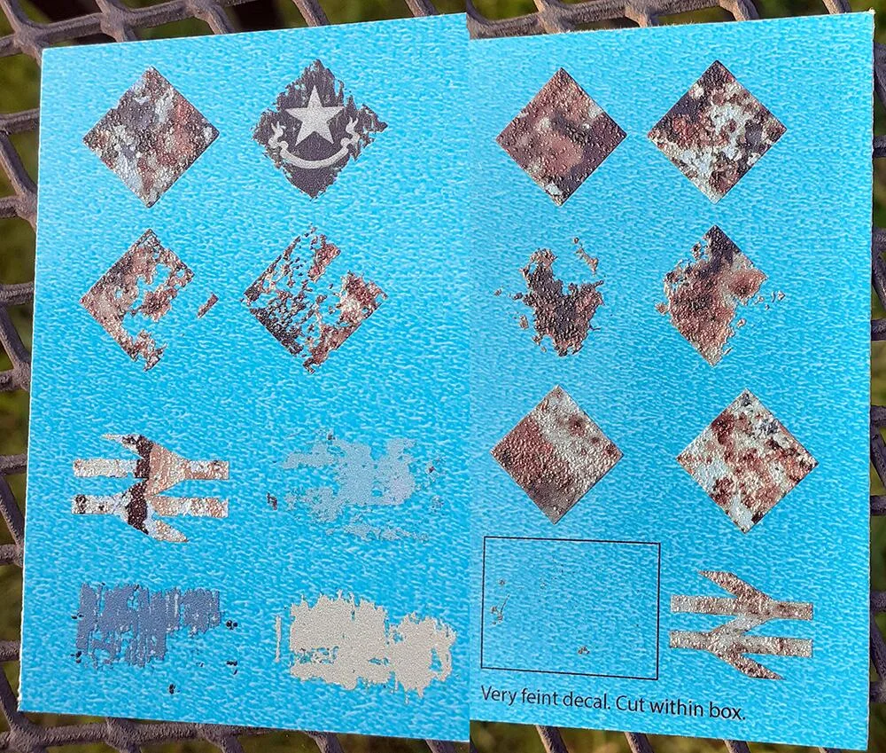 Sub Sector Plaque & Cast Arrow Scars OO Gauge Waterslide Decals Transfer