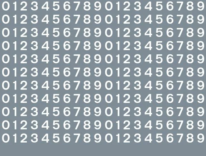 Numeric/alphabet sheet: white BR numbering (4mm high) Waterslide Decals Transfer