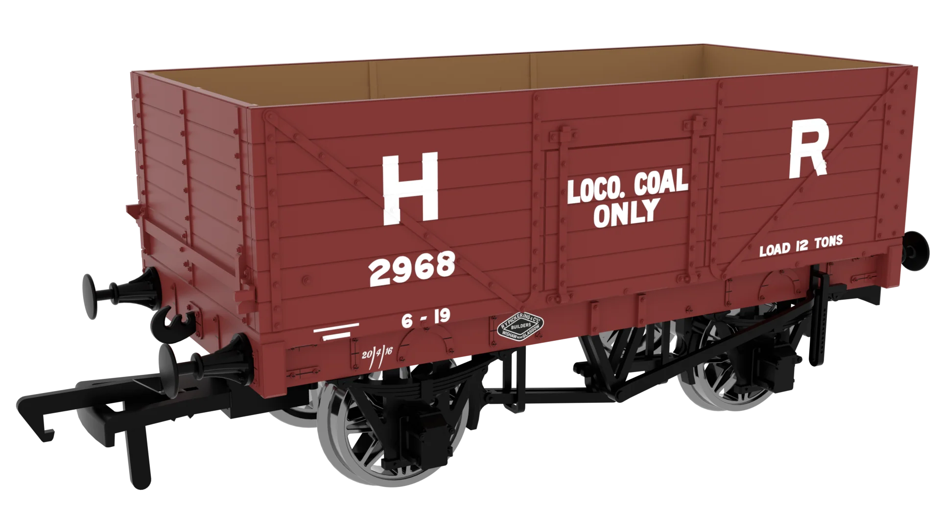 7 Plank 1907 Railway Clearing House Private Owner Open Wagon Highland Railway Loco Coal No.2968