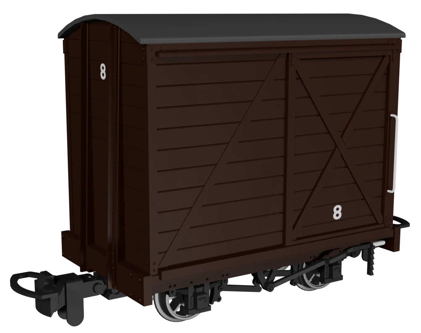 Covered Van - Plain Brown No.8