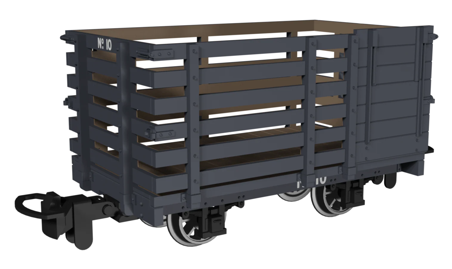 Livestock Wagon - Plain Dark Grey No.10 - Image 2