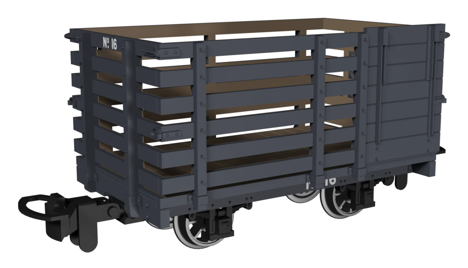 Livestock Wagon - Plain Dark Grey No.16 - Image 2