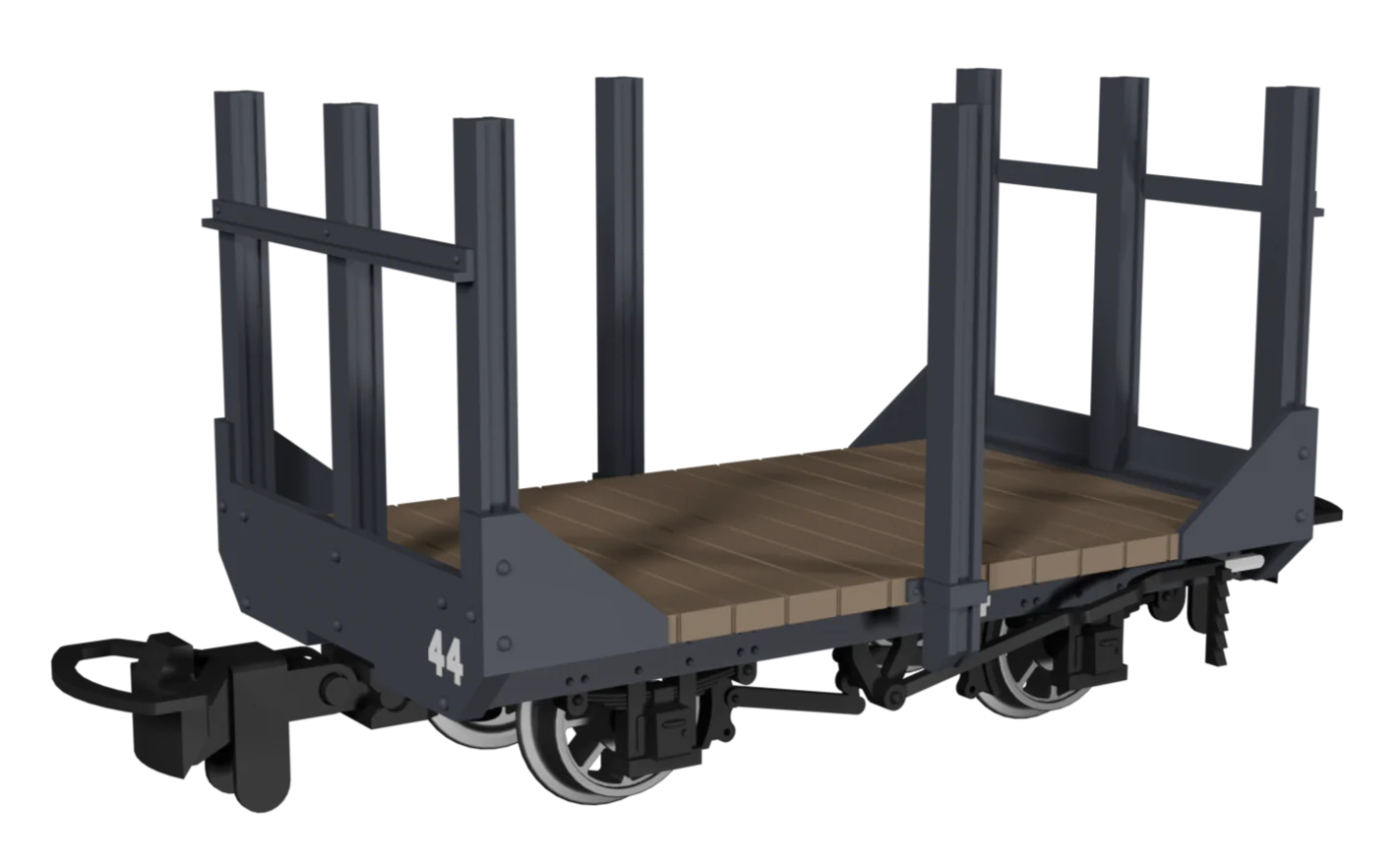 Stake Wagon - Plain Dark Grey No.44