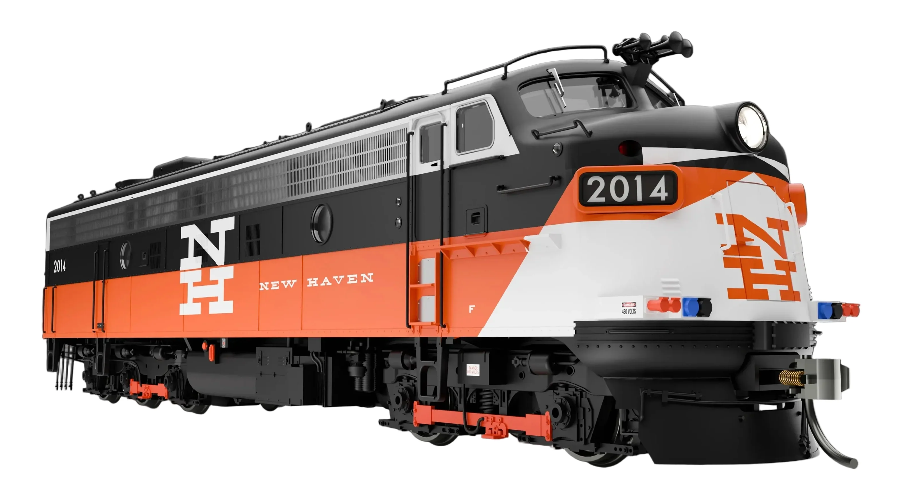 14602 HO Scale Rebuilt FL9 - ConnDot (NH) No. 2019 Diesel Locomotive - Image 3