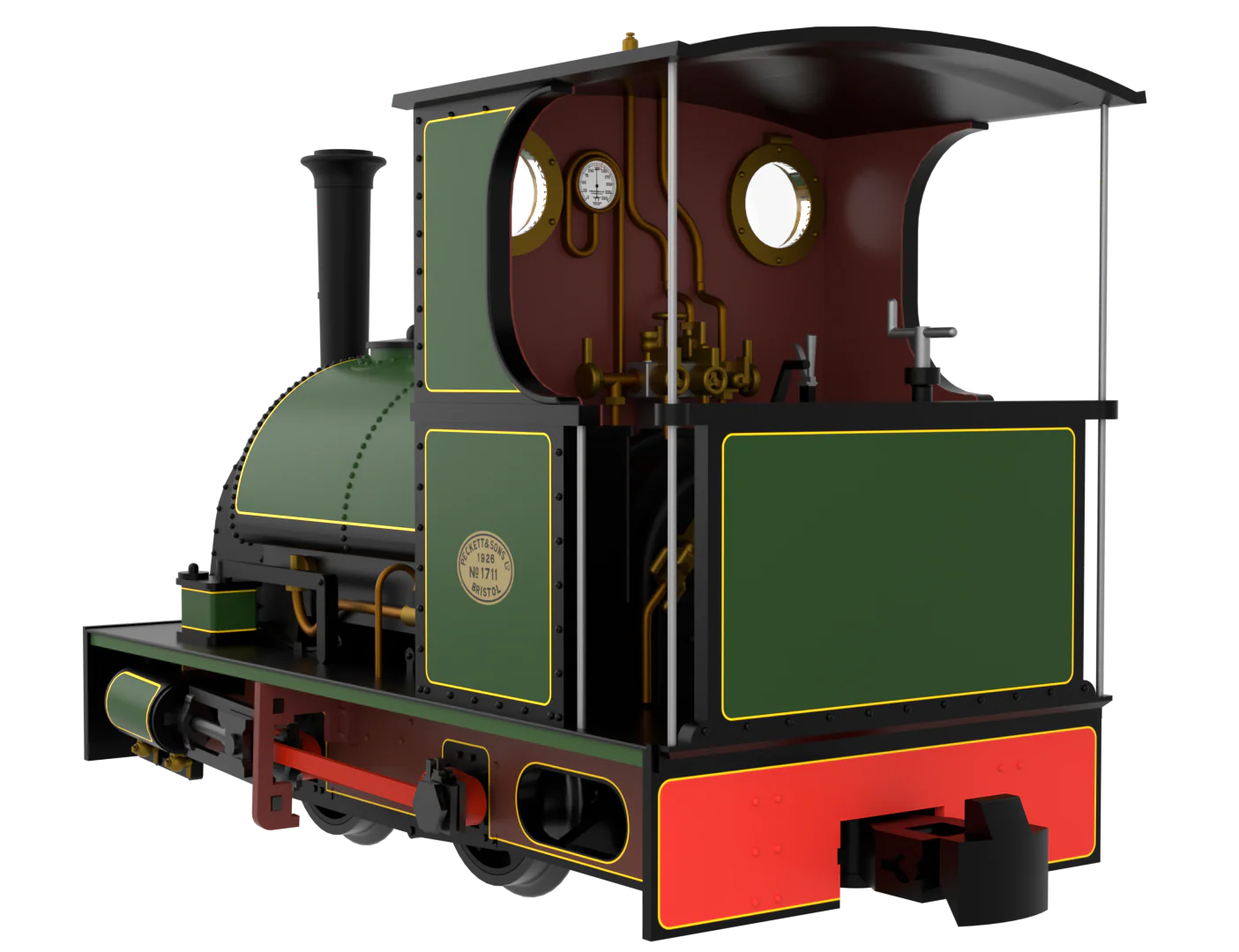 814002 Peckett & Sons Cranmore Class 0-4-0ST Peckett Standard Green Steam Locomotive - Image 2