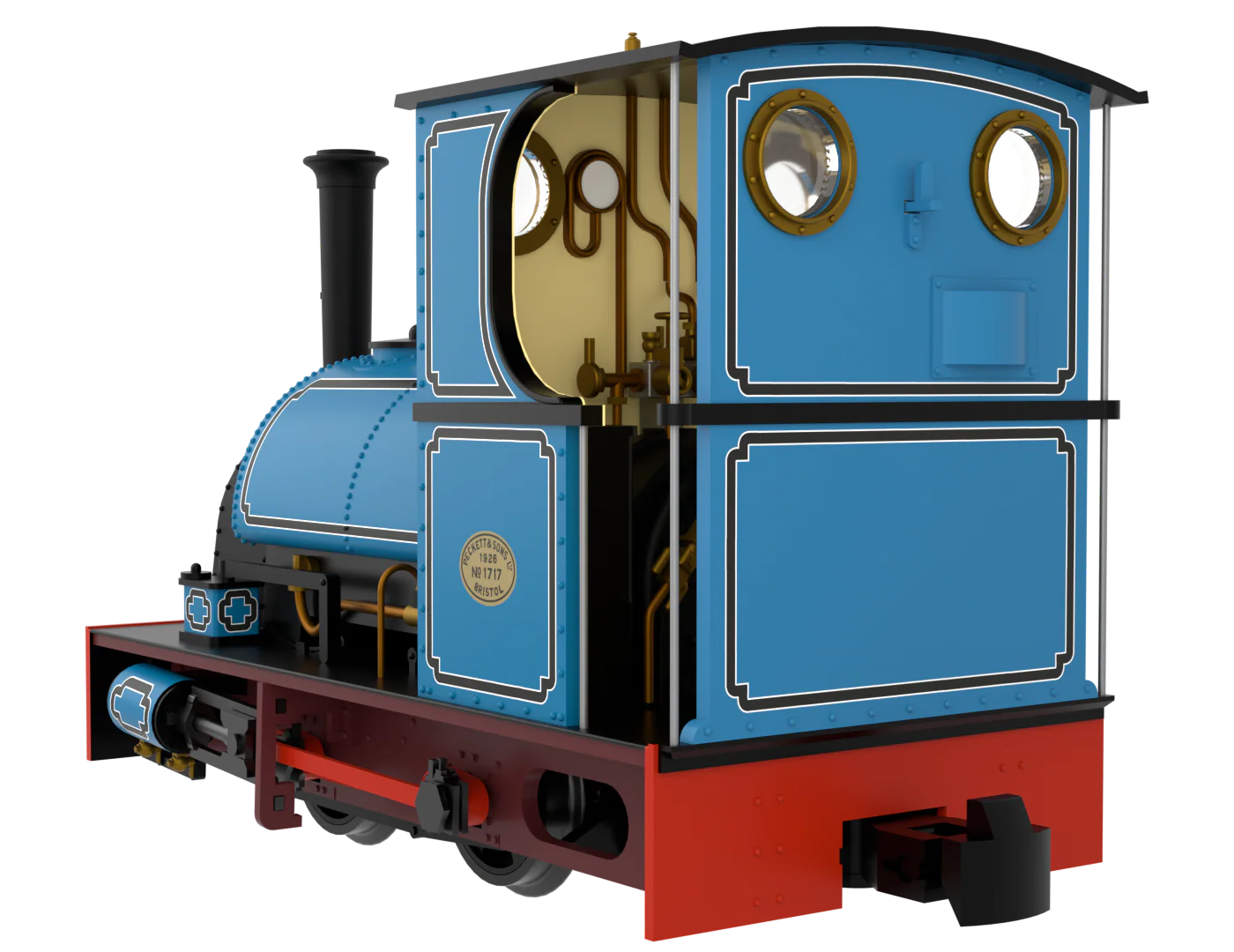 814005 Peckett & Sons Cranmore Class 0-4-0ST Lined Blue Steam Locomotive - Image 2