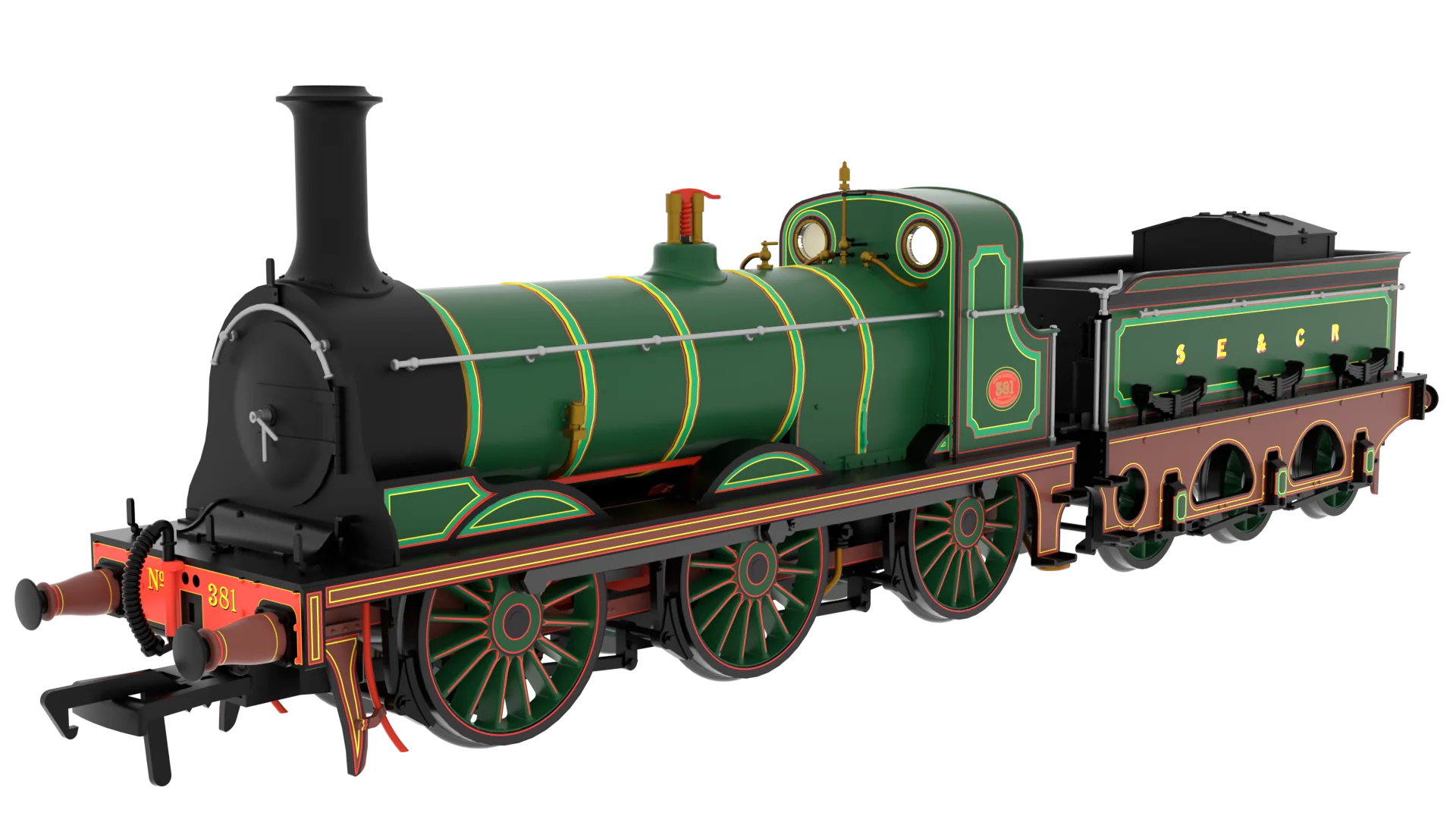 825005 SER O Class 0-6-0 No.381 SECR Wainwright Green Steam Locomotive