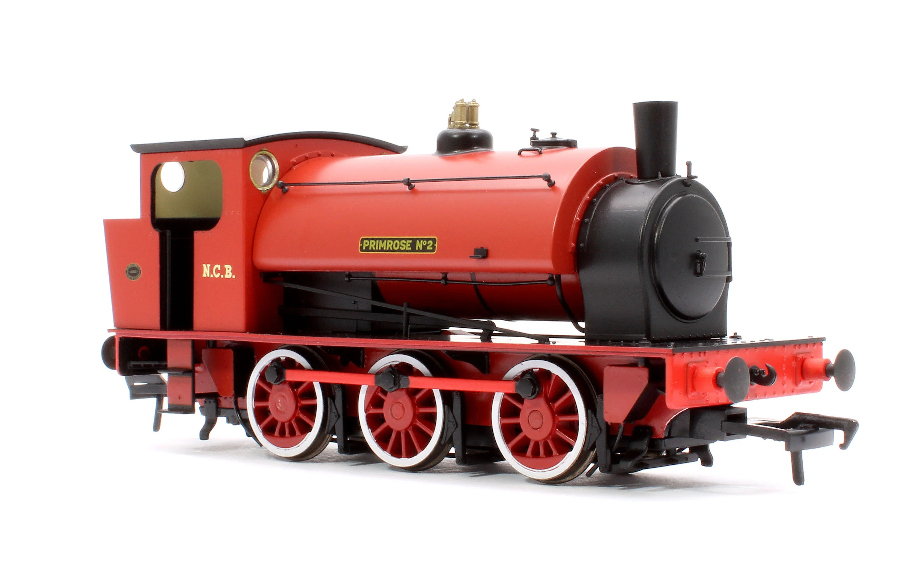 16” Hunslet "Primrose No. 2", NCB red with stovepipe chimney, No. 3715 (as preserved at Embsay in the 1970s) - Steam Tank Locomotive (DCC Ready) - Image 4