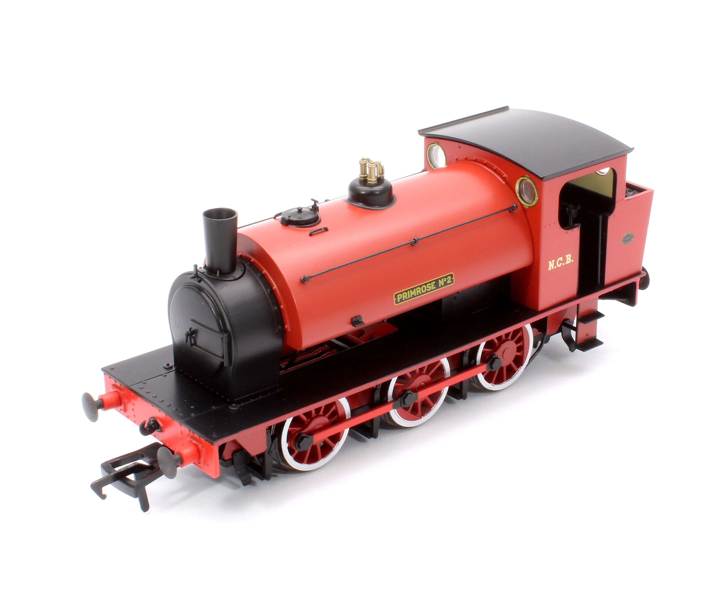 16” Hunslet "Primrose No. 2", NCB red with stovepipe chimney, No. 3715 (as preserved at Embsay in the 1970s) - Steam Tank Locomotive (DCC Ready) - Image 9