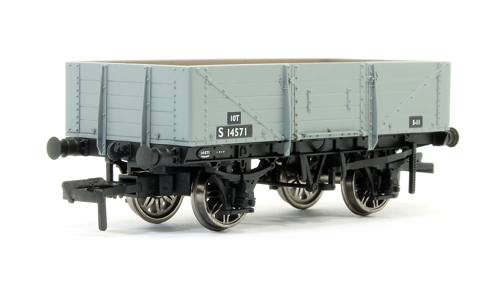 SECR 1349 5 Plank Open Wagon - BR Grey #S14571 - Image 2
