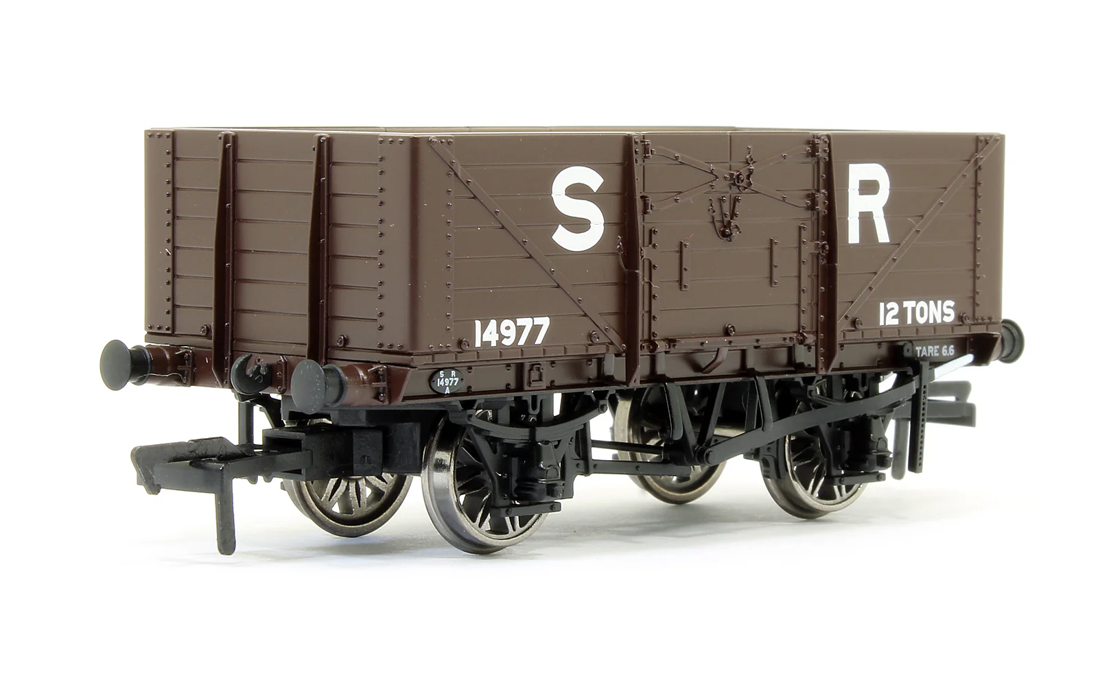 SECR 1355 7 plank Open Wagon - SR brown (pre-1936) #14977 - Image 2