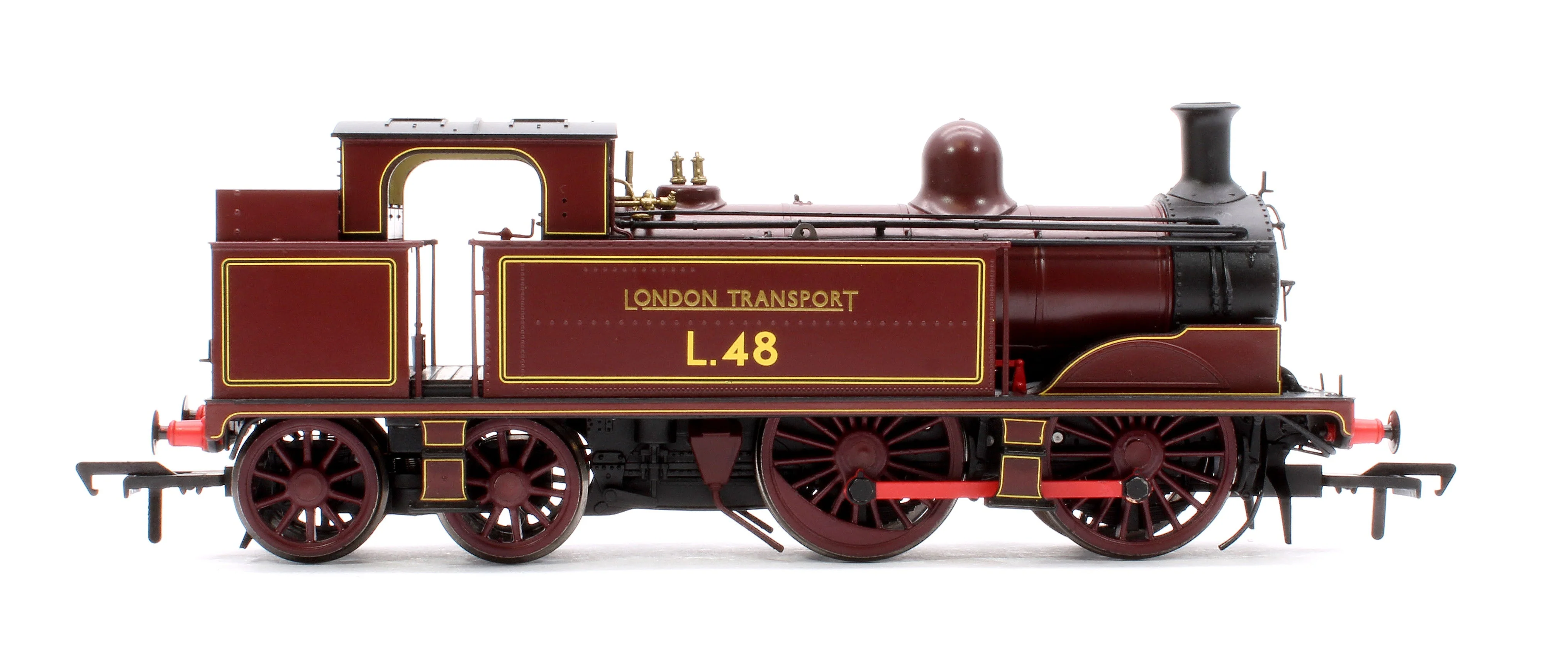 Pre-Owned Metropolitan Railway E Class No. 1 0-4-4T No. L48, London Transport Lined Maroon - Steam Tank Locomotive - DCC Sound Fitted - Image 6