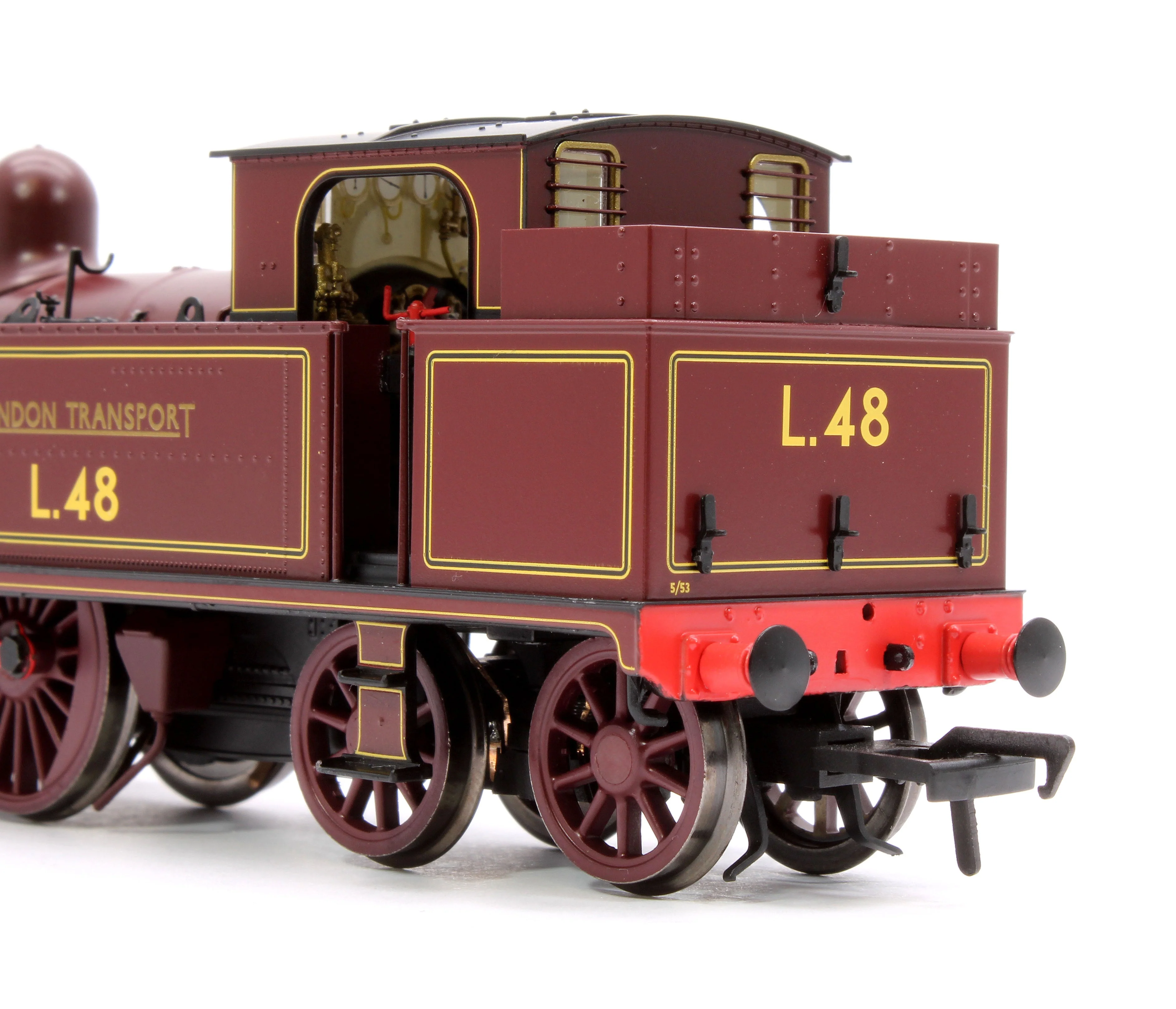 Pre-Owned Metropolitan Railway E Class No. 1 0-4-4T No. L48, London Transport Lined Maroon - Steam Tank Locomotive - DCC Sound Fitted - Image 8