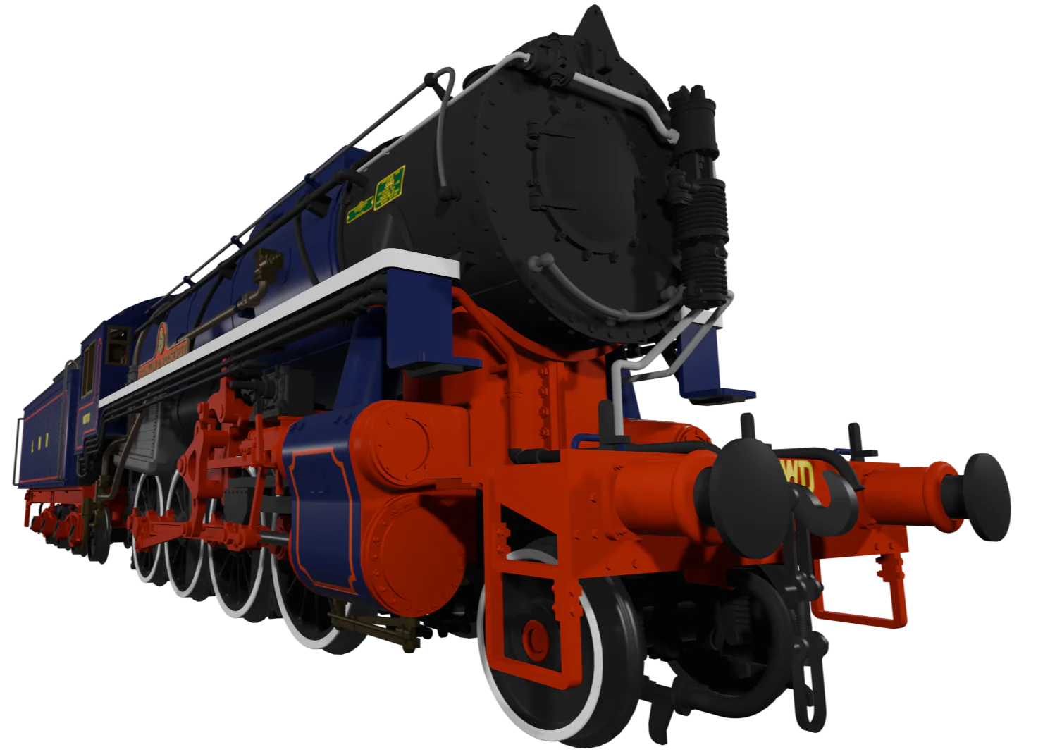 926012 USATC S160 2-8-0 'Franklin D. Roosevelt' Longmoor Military Railway Blue No.WD701 Steam Locomotive - Image 3