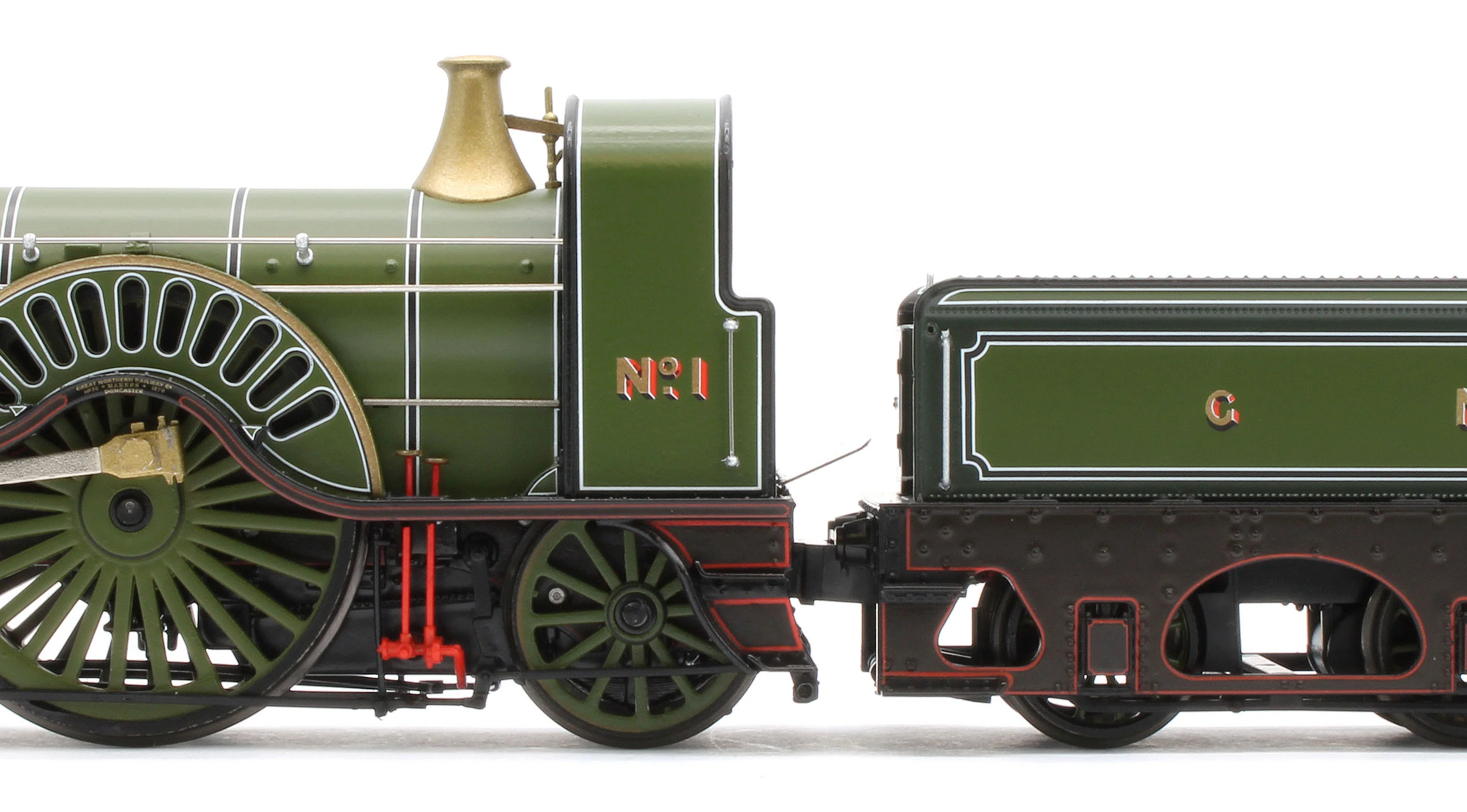 947503 GNR Stirling Single 4-2-2 No.1 '200 Years Special' (Locomotion Models Exclusive) Steam Locomotive - DCC Sound - Image 12