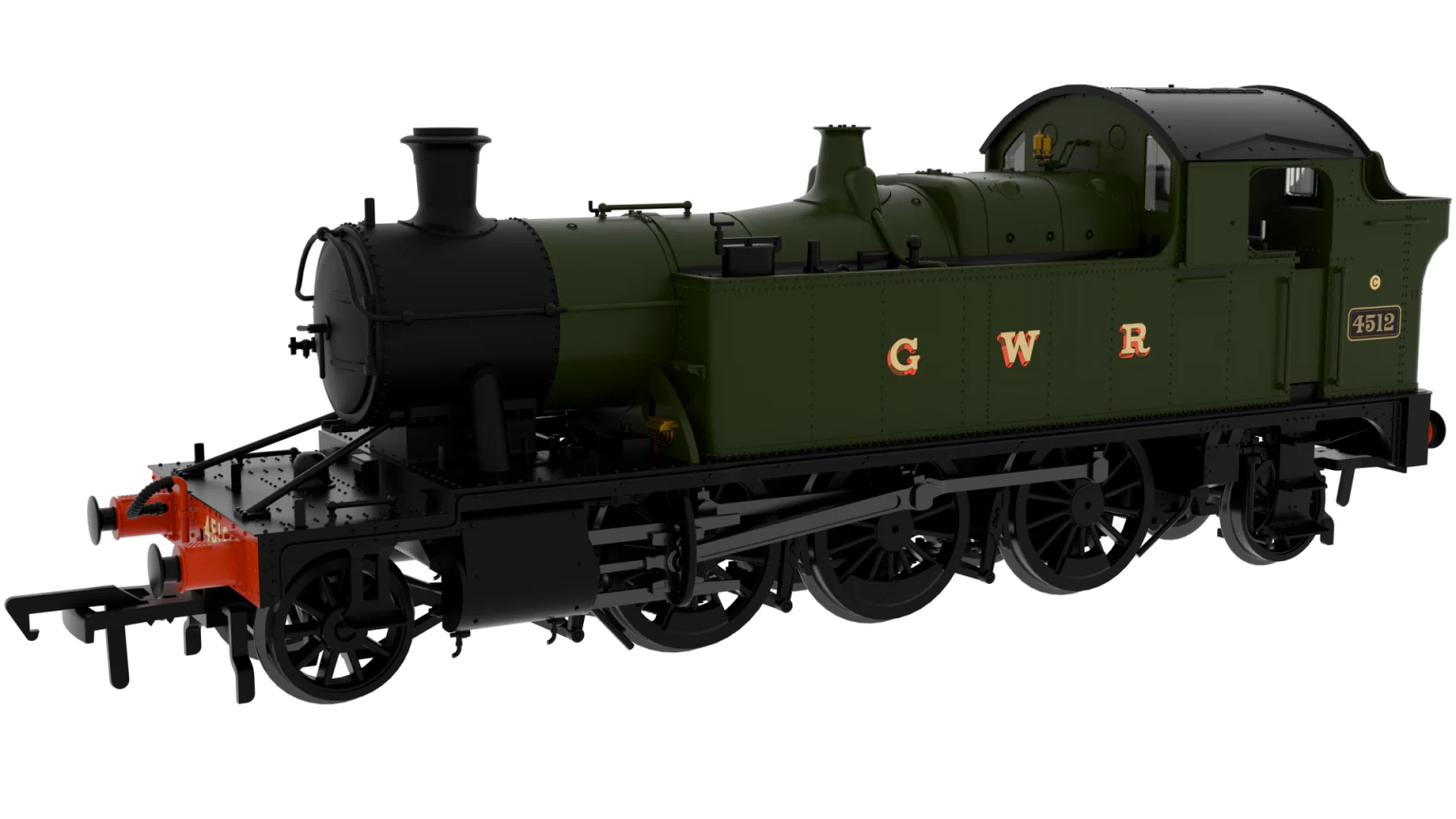 GWR 45xx No.4512 G W R Wartime Green Steam Locomotive - DCC Sound