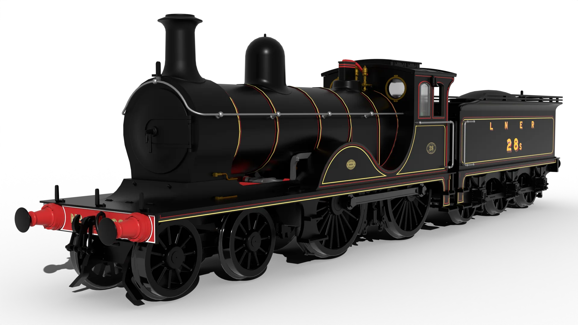 LNER D40 Class 4-4-0 No.28s - LNER Black Steam Locomotive