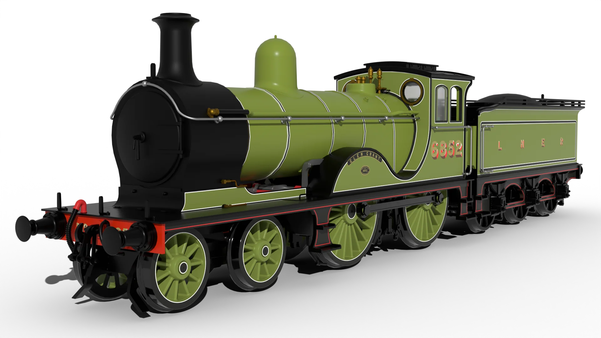 LNER D40 Class 4-4-0 No.6852 'Glen Grant' - LNER Apple Green Steam Locomotive - DCC Sound