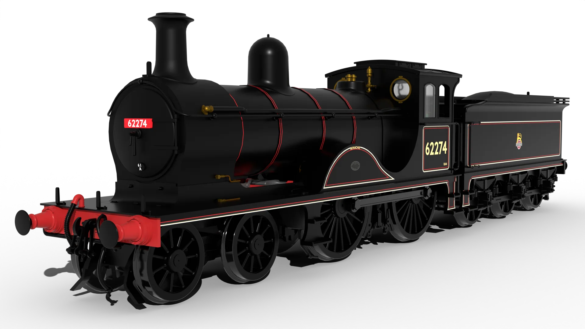 LNER D40 Class 4-4-0 No.62274 'Benachie' - BR Lined Early Crest Steam Locomotive