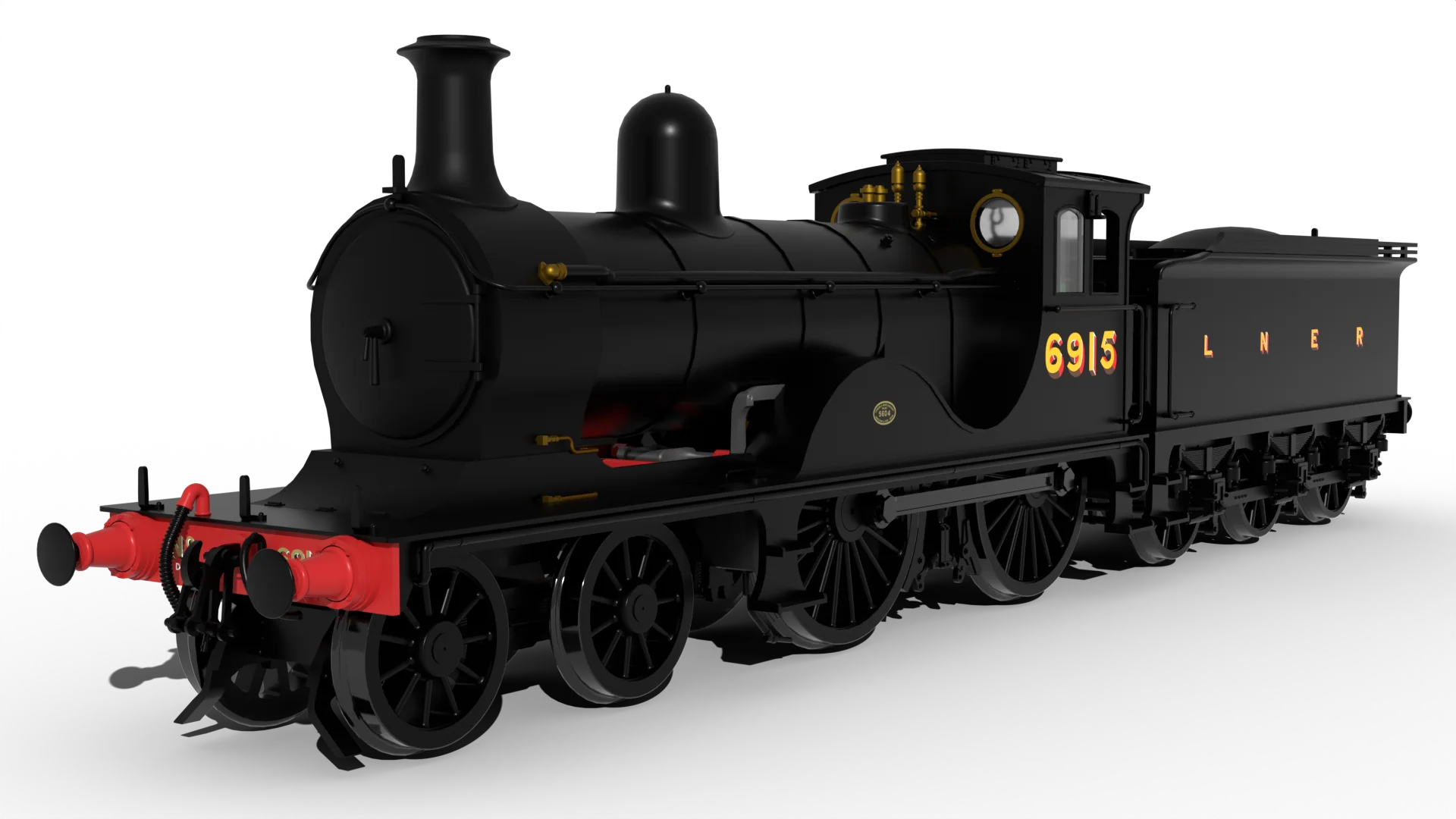 LNER D40 Class 4-4-0 No.6915 - LNER Unlined Black Steam Locomotive - DCC Sound