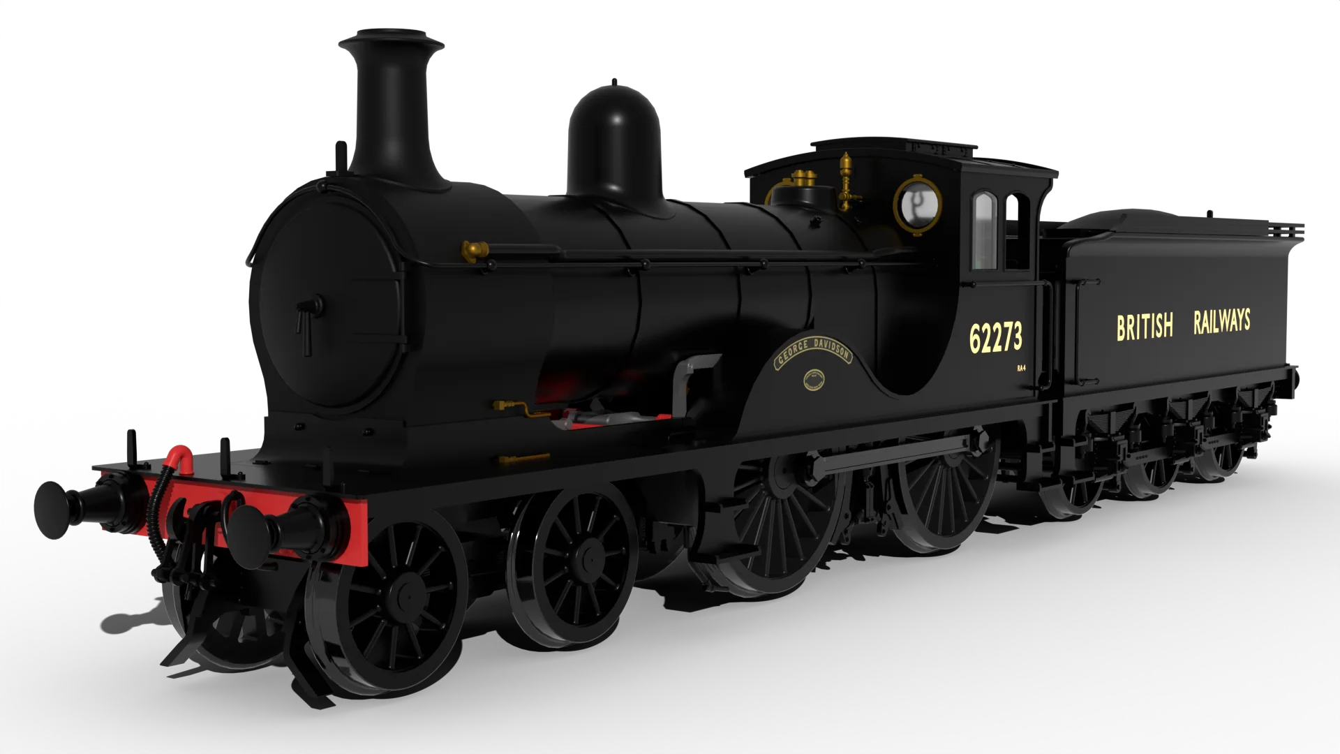LNER D40 Class 4-4-0 No.62273 'George Davidson' - British Railways Unlined Black Steam Locomotive - DCC Sound