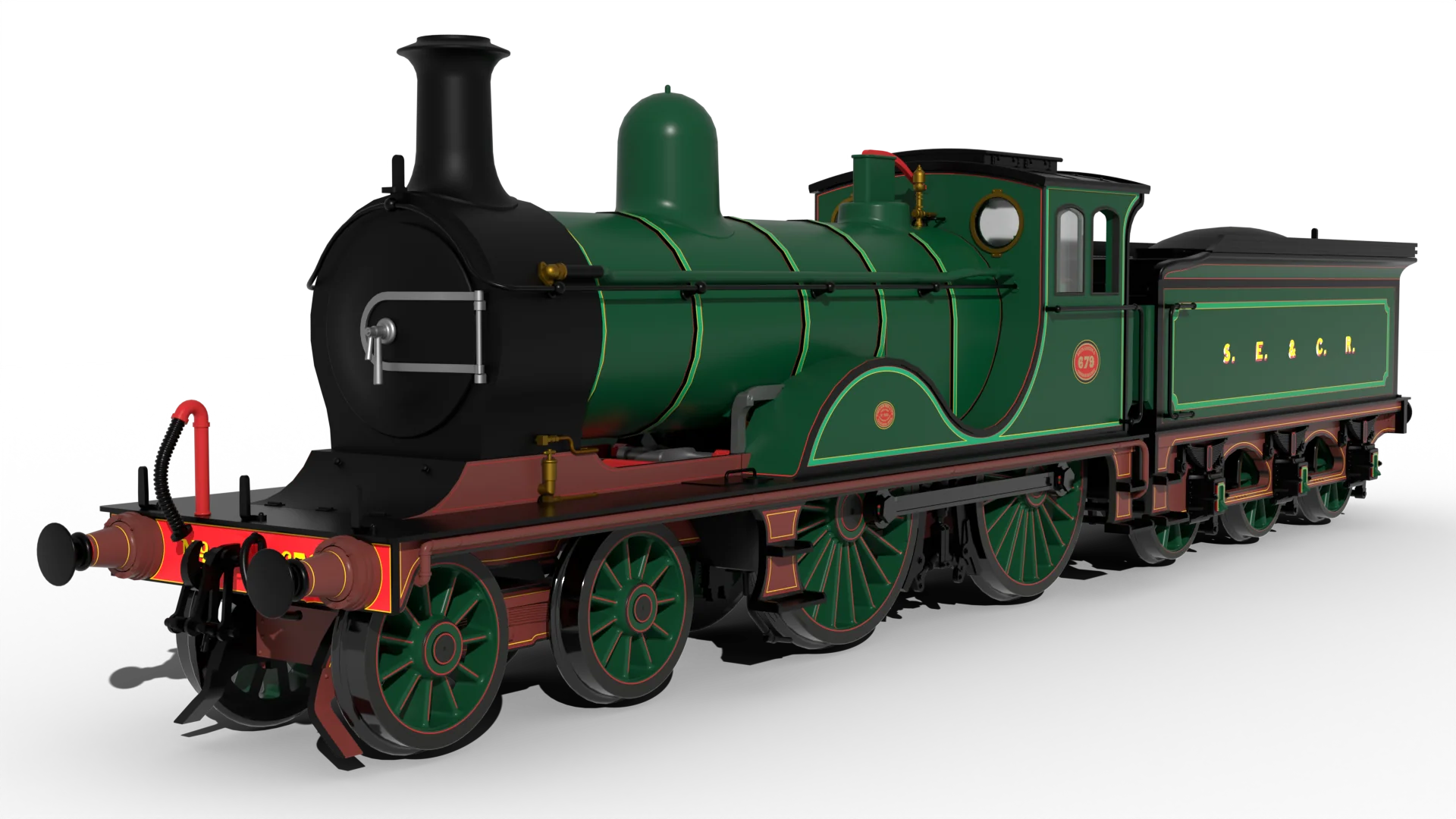 SECR G Class 4-4-0 No.679 - SECR Wainwright Green Steam Locomotive