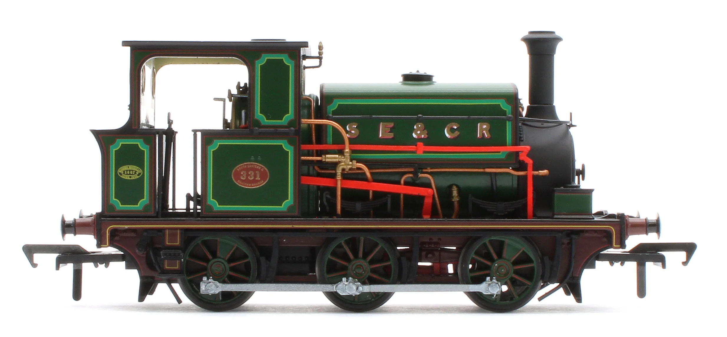 960009 Manning Wardle L Class 'What If' SECR No.331 Fully Lined Wainwright Green 0-6-0ST Steam Tank Locomotive - Image 5